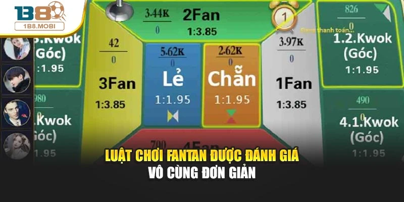 Luật chơi fantan được đánh giá vô cùng đơn giảnLuật chơi fantan được đánh giá vô cùng đơn giản